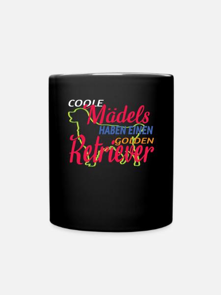 Hund Golden Retriever Hundebesitzer - Tasse einfarbig - Schwarz