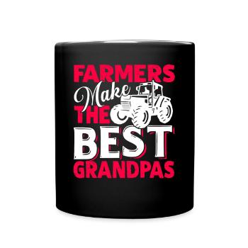 Farmer Farmers Make The Best Grandpas - Full Colour Mug - black - Front