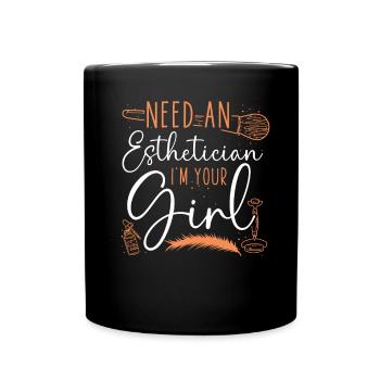 Cute Licensed Esthetician Skincare - Tasse einfarbig - Schwarz - Vorne