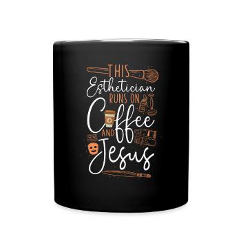 Esthetician Skincare Beautician - Full Colour Mug - black - Front