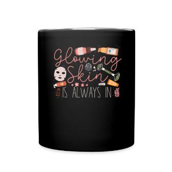 Cute Licensed Esthetician Skincare - Tasse einfarbig - Schwarz - Vorne