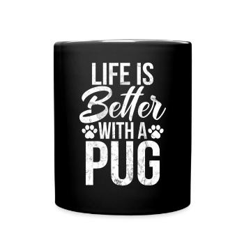Pug Gifts for Pug Lovers - Tasse einfarbig - Schwarz - Vorne