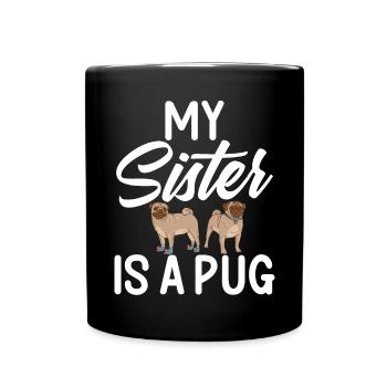 Pug Gifts for Pug Lovers - Tasse einfarbig - Schwarz - Vorne
