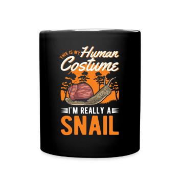 Schnecke Costume Humain Escargot Halloween - Mug uni - noir - Devant