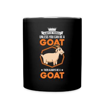 Ziegen Geschenk Ziegenwirt Ziege - Tasse einfarbig - Schwarz - Vorne