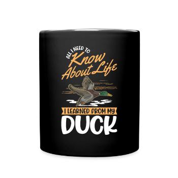 Duck gift duck breeder - Full Colour Mug - black - Front