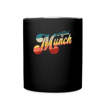 Zertifizierter Mun -Retro -Humor -zertifiziertes M - Tasse einfarbig - Schwarz - Vorne