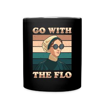 Krankenschwester Florence Nightingale Medizinische - Tasse einfarbig - Schwarz - Vorne