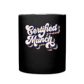 Zertifizierter Mun -Retro -Humor -zertifiziertes M - Tasse einfarbig - Schwarz - Vorne
