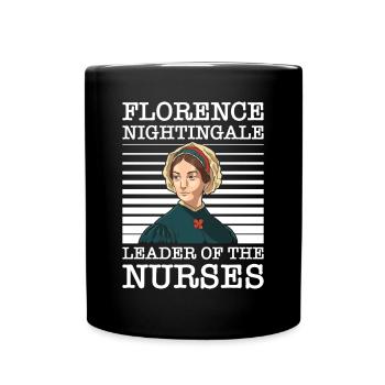 Krankenschwester Florence Nightingale Medizinische - Tasse einfarbig - Schwarz - Vorne