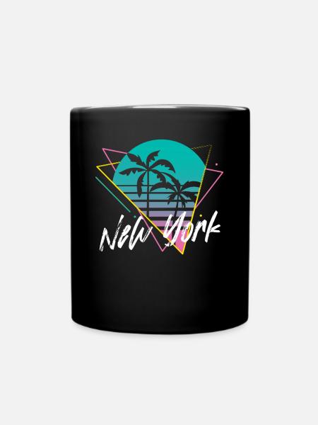 New York - Tasse einfarbig - Schwarz