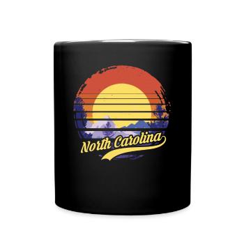 North Carolina - Tasse einfarbig - Schwarz - Vorne