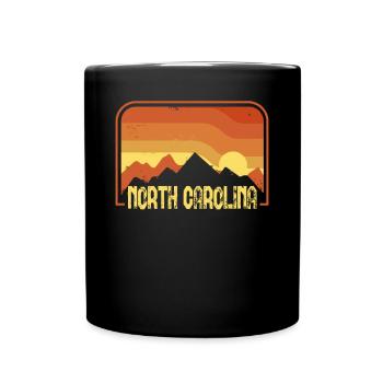 North Carolina - Tasse einfarbig - Schwarz - Vorne