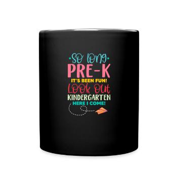 Kindergarten Child School Enrollment School Gift - Full Colour Mug - black - Front