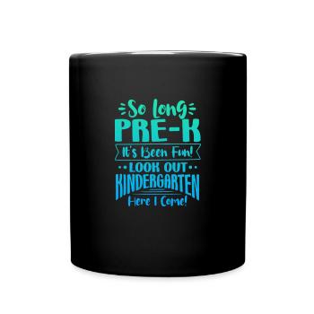 Kindergarten Child School Enrollment School Gift - Full Colour Mug - black - Front
