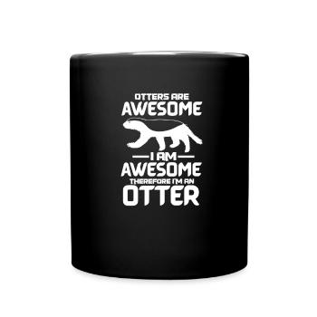 Otter Sea Otter Otter Gift - Full Colour Mug - black - Front
