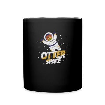 Otter - Tasse einfarbig - Schwarz - Vorne