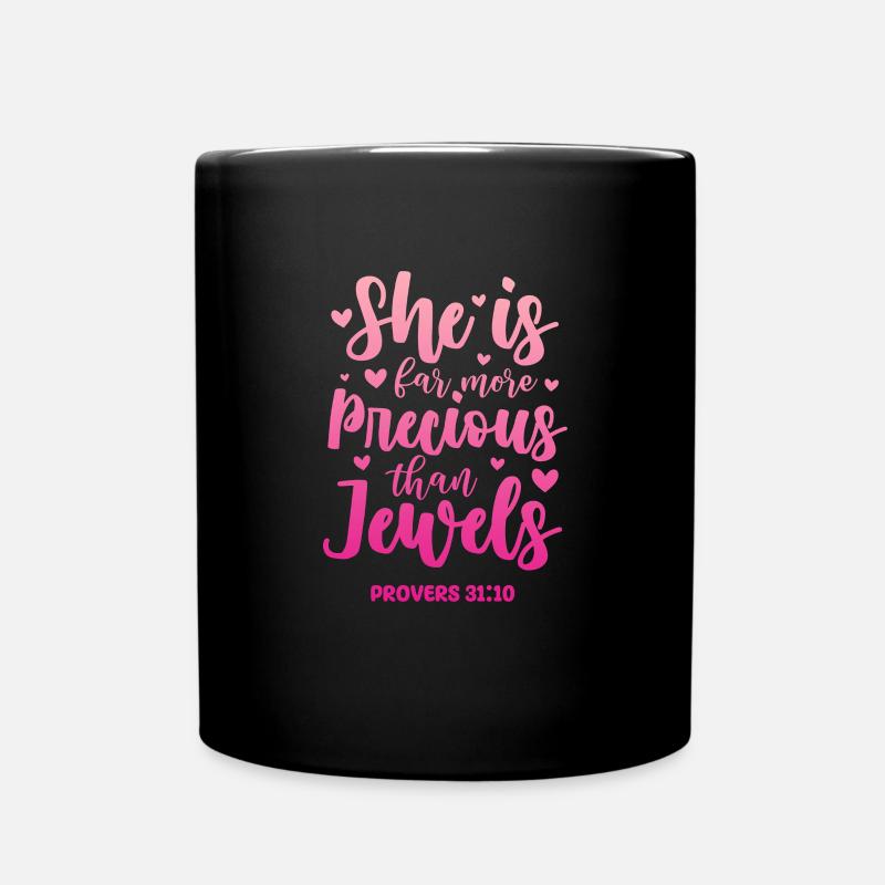 Bible Bible Versets chrétiens Don de Jésus - Mug uni - noir