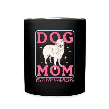 Chien de montagne des Pyrénées Maman Chiens Chien Chien Propriétaire Cadeau - Mug uni - noir - Devant