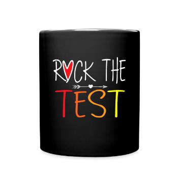 Rock The Test Teacher Test Day Journée de test Journée de test Drôle T - Mug uni - noir - Devant