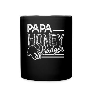 Honey Badger Papa Honey Badger - Full Colour Mug - black - Front