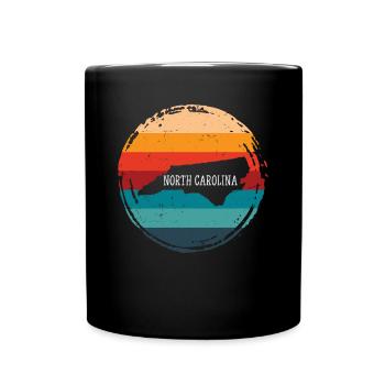 North Carolina - Tasse einfarbig - Schwarz - Vorne