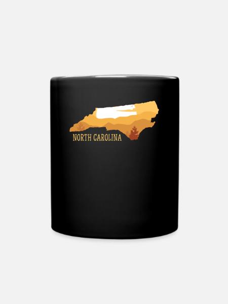 North Carolina - Tasse einfarbig - Schwarz