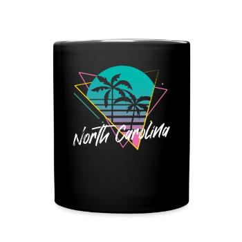 North Carolina - Tasse einfarbig - Schwarz - Vorne