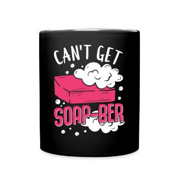 Fabrication de savon, savonnier, savonologue - Mug uni - noir - Devant