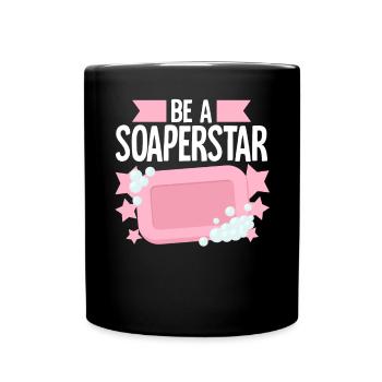 Fabrication de savon, savonnier, savonologue - Mug uni - noir - Devant