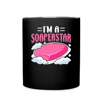 Fabrication de savon, savonnier, savonologue - Mug uni - noir - Devant