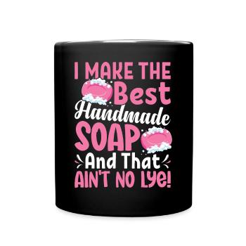 Soap Making, Soap Maker, Soapologist - Full Colour Mug - black - Front