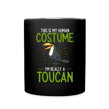 Toucan Bird Rainforest - Full Colour Mug - black - Front