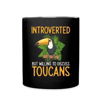 Toucan Bird Rainforest - Full Colour Mug - black - Front