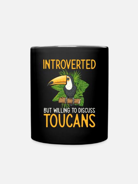 Tukan Vogel Regenwald - Tasse einfarbig - Schwarz