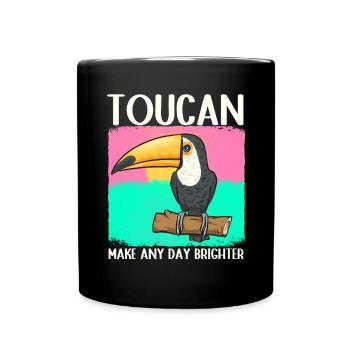 Toucan Bird Rainforest - Full Colour Mug - black - Front