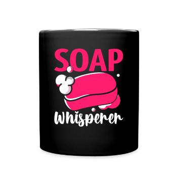 Fabrication de savon, savonnier, savonologue - Mug uni - noir - Devant