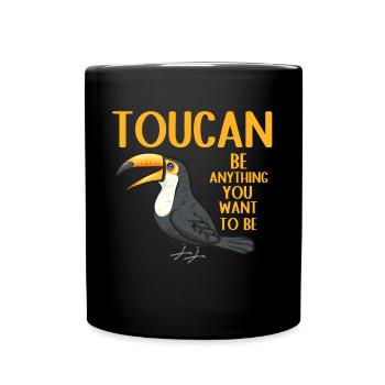 Toucan Bird Rainforest - Full Colour Mug - black - Front