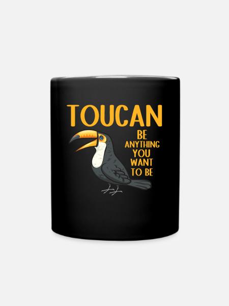 Tukan Vogel Regenwald - Tasse einfarbig - Schwarz