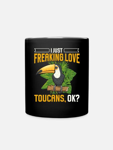 Tukan Vogel Regenwald - Tasse einfarbig - Schwarz