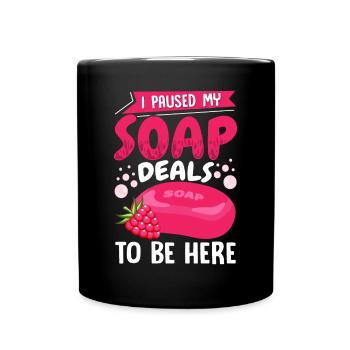 Fabrication de savon, savonnier, savonologue - Mug uni - noir - Devant