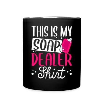 Soap Making, Soap Maker, Soapologist - Full Colour Mug - black - Front