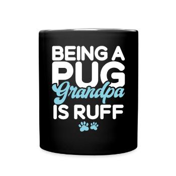 Pug Gifts for Pug Lovers - Full Colour Mug - black - Front