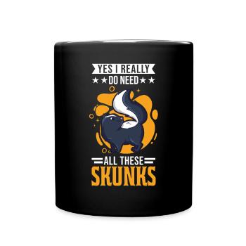 Cadeau Skunk - Mug uni - noir - Devant