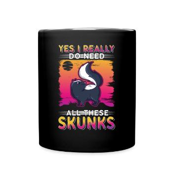 Cadeau Skunk - Mug uni - noir - Devant