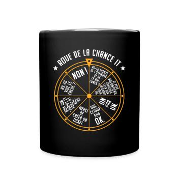 Roue de la Chance IT Support Service Desk IT Nerd - Mug uni - noir - Devant