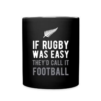 Drôle de rugby Silver Fern Football Nouvelle-Zélande NZ Sp - Mug uni - noir - Devant