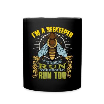 Je suis apiculteur - Mug uni - noir - Devant