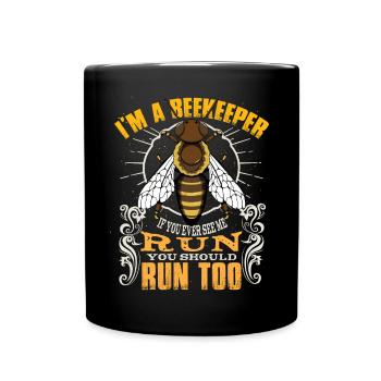 Ich bin Imker - Tasse einfarbig - Schwarz - Vorne
