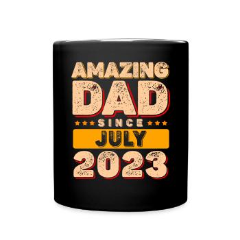 Toller Papa seit Juli 2023 - Tasse einfarbig - Schwarz - Vorne